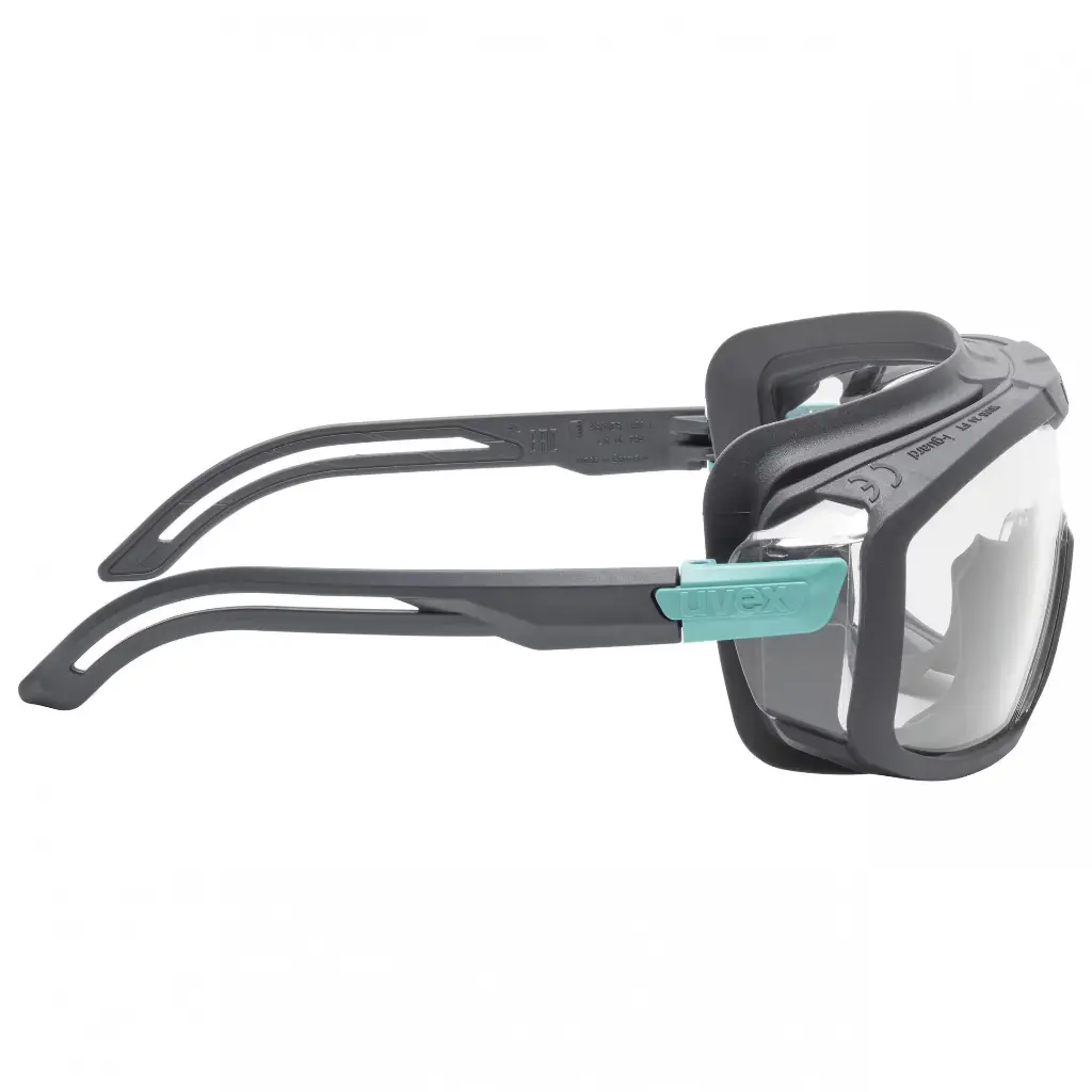 uvex i-litei-guard planet 9143296 anthracite/teal green clear uvex supravision excellence PPE Safety Glasses