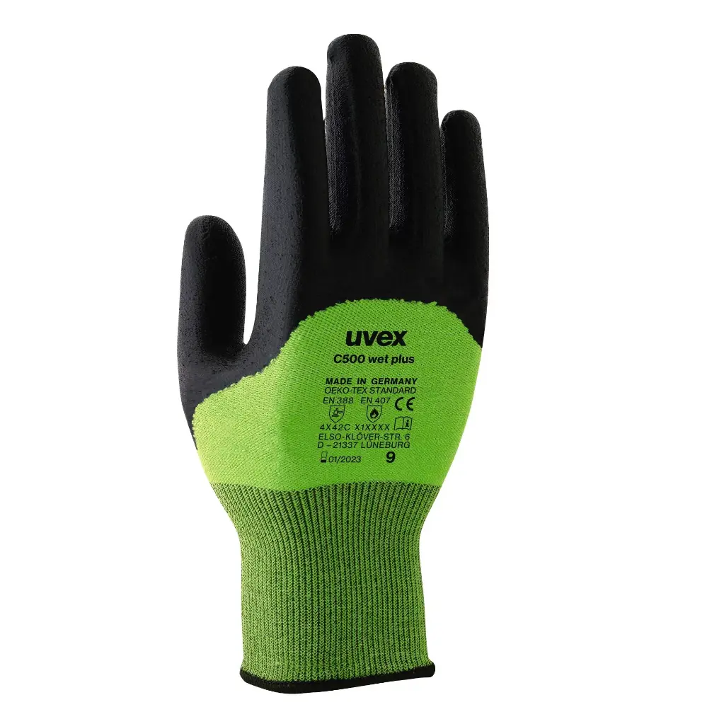 uvex C500 - cut level C protection 60492 60496 EN388 (4X42C) EN407 (X1XXXX) PPE Safety Gloves