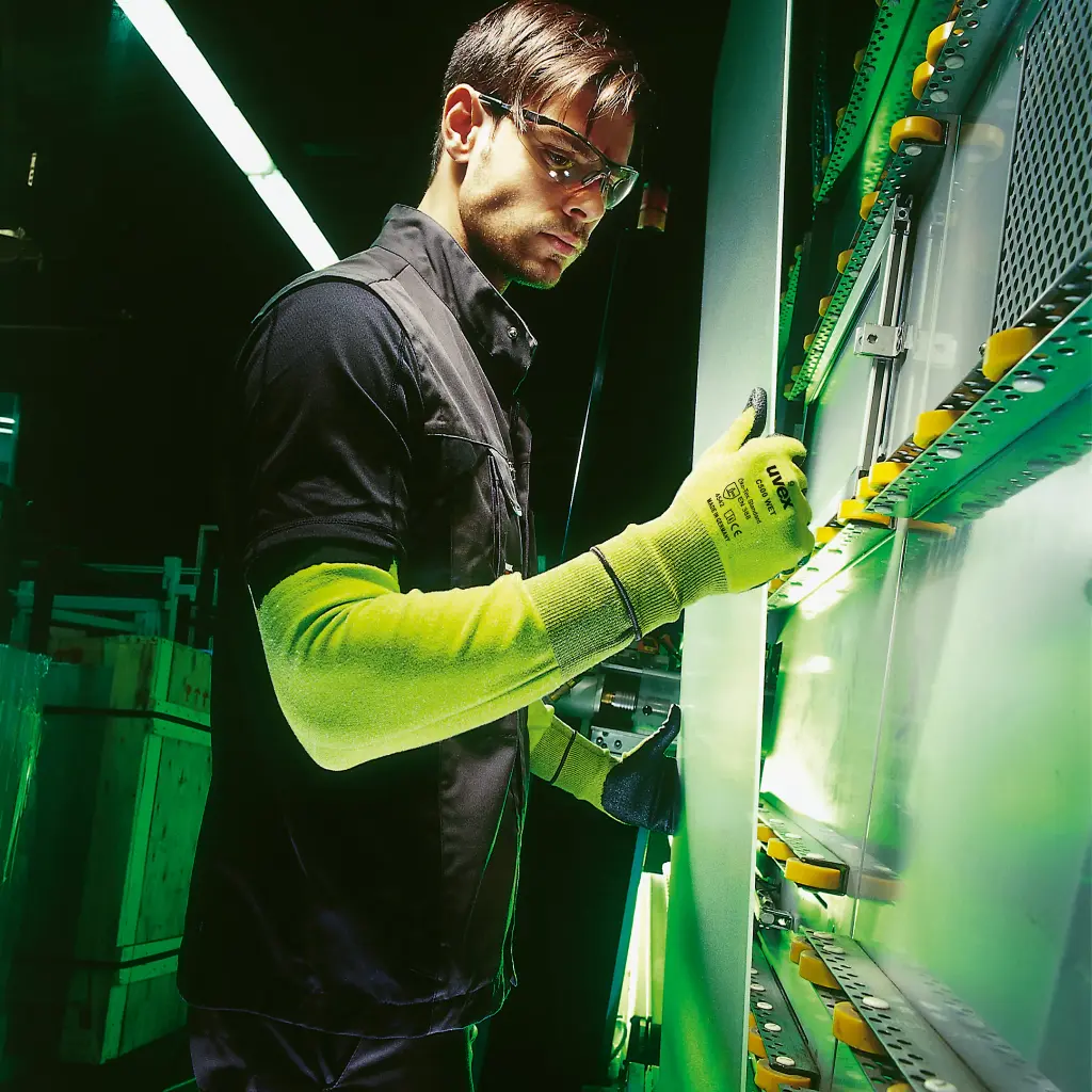 uvex C500 sleeve lower arm protection - cut level C protection 60497 60491 EN388 (2X4XC) PPE Safety Gloves