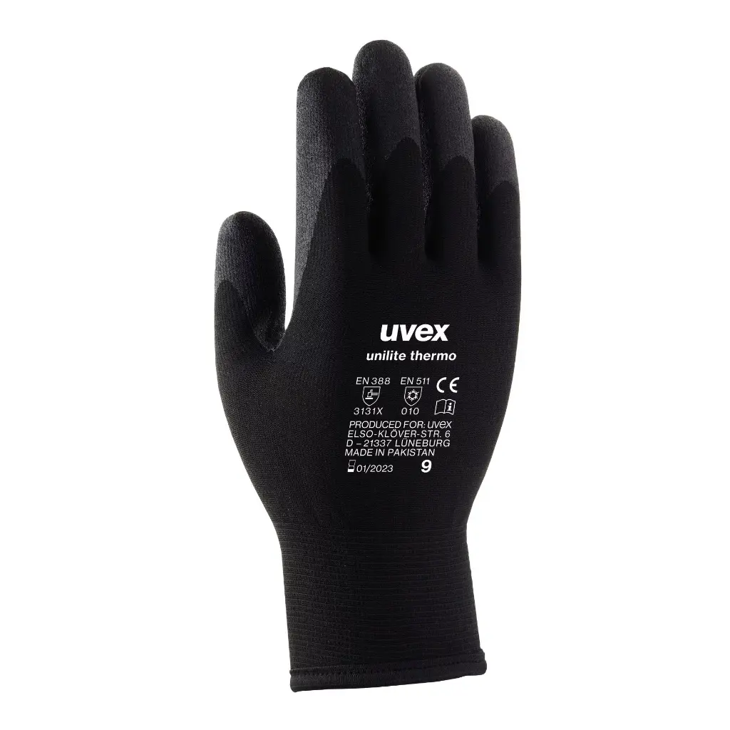 uvex unilite thermo Cold Protection 60593 EN388 (3131X) EN511 (010) Food standard approved PPE Safety Gloves