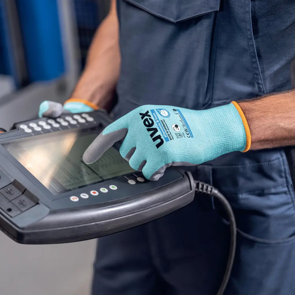 uvex Mechanical use phynomic B foam 60080 EN388 (4X43B) Food standard approved PPE Safety Gloves