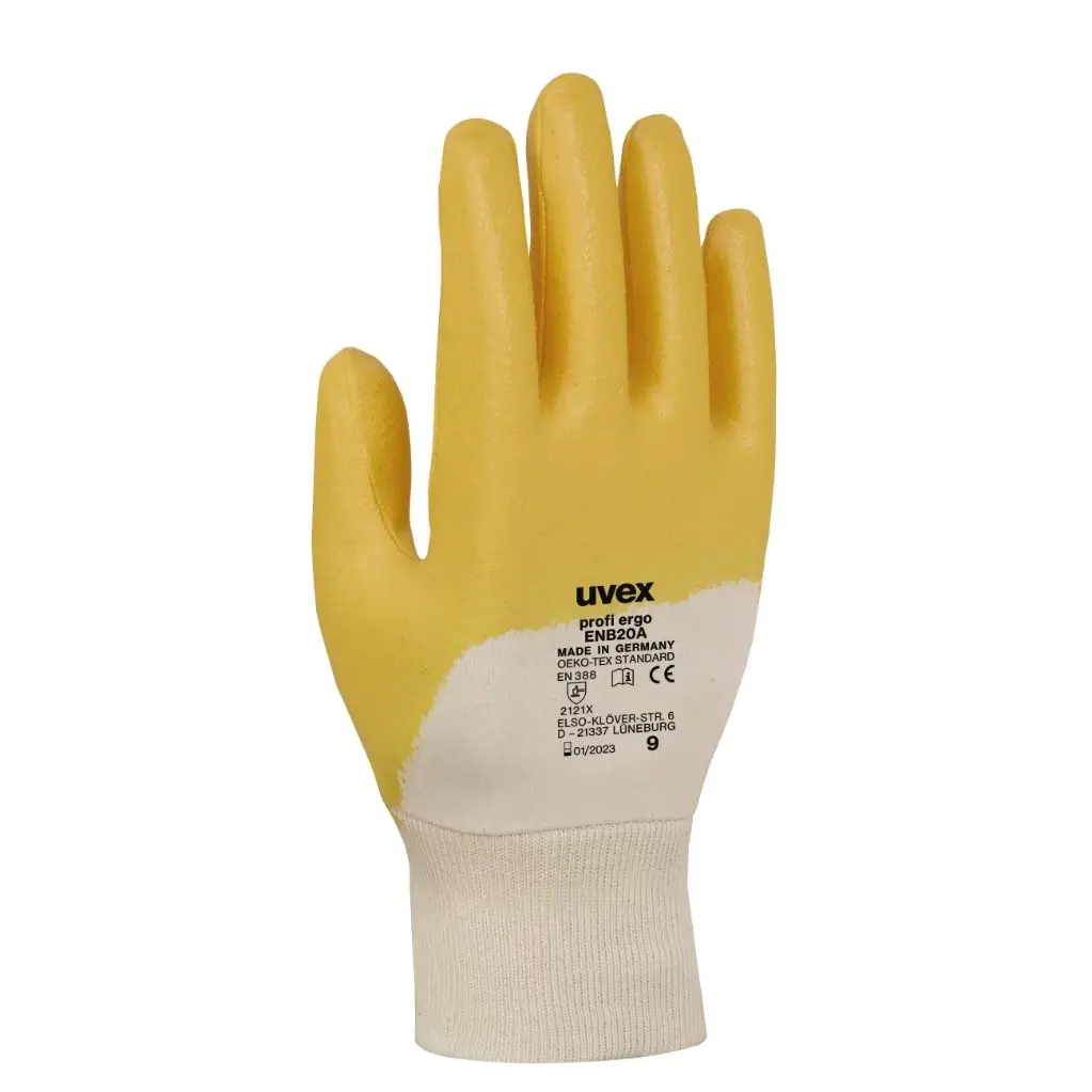 uvex profi ergo ENB20A 60147 EN388 (2121X) EN407 (X1XXXX) Food standard approved PPE Safety Gloves