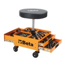 Beta Tools 2251N Automotive Adjustable swivel creeper seat with tool drawers