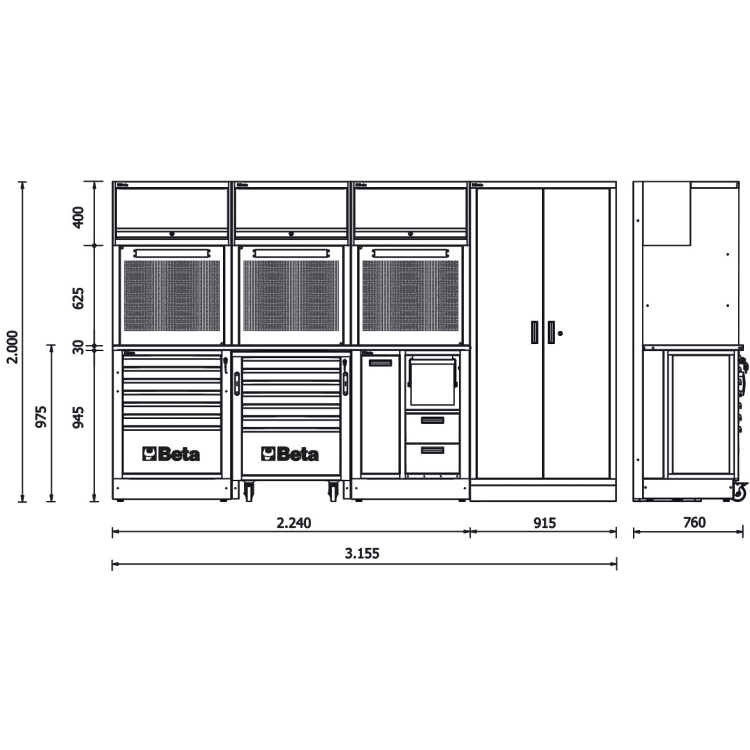 Beta Tools RSC50 2.0 FX Custom Workshop equipment combination