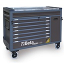 Beta Tools RSC24AXXL Mobile roller cab with 8 drawers and anti-tilt system, long model
