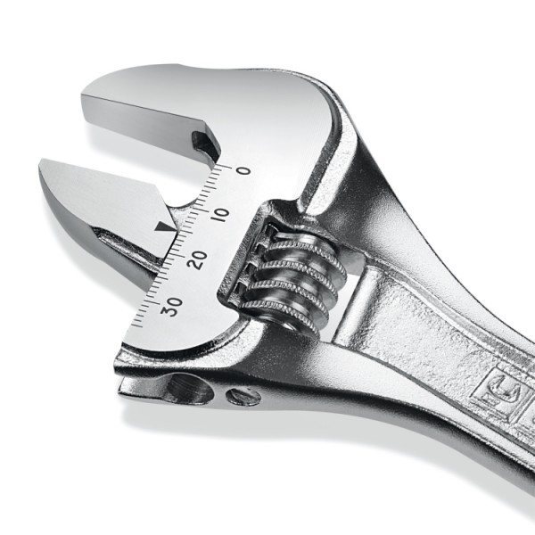 Beta Tools 111E/D3 Set of 3 adjustable wrenches with scales, chrome-plated