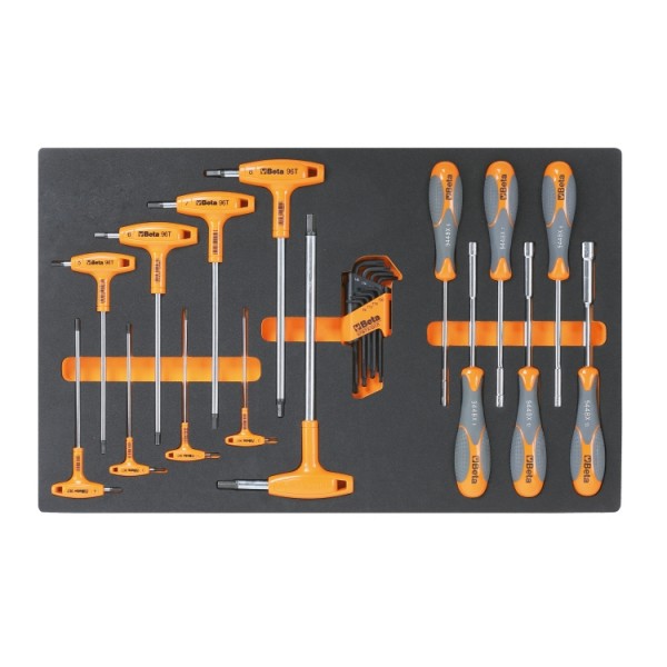 Beta Tools 3900 O7/5M C39-7/O-MOBILE ROLLER CAB 7 DRAW. ORANGE 
