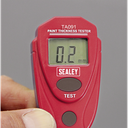 Sealey TA091 Automotive Vehicle Paint Thickness Gauge ±2% Accuracy / 0-2mm Range