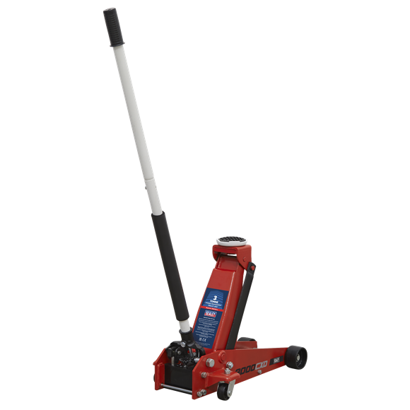 Sealey 3000CXD Automotive Vehicle Standard Chassis Trolley Jack 3 Tonne