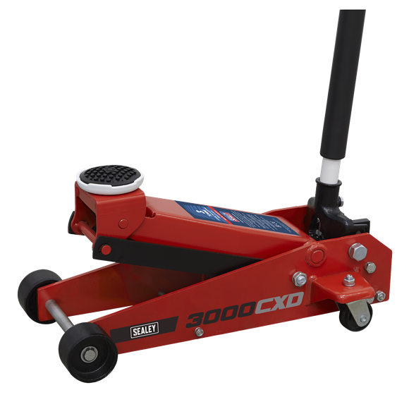 Sealey 3000CXD Automotive Vehicle Standard Chassis Trolley Jack 3 Tonne