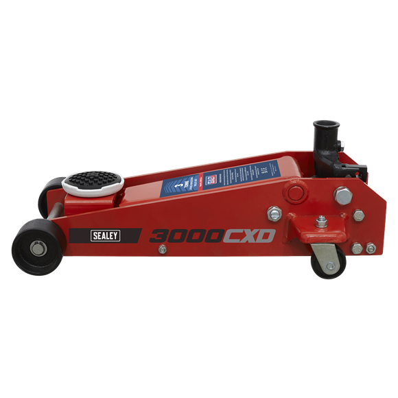 Sealey 3000CXD Automotive Vehicle Standard Chassis Trolley Jack 3 Tonne