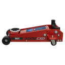 Sealey 3000CXD Automotive Vehicle Standard Chassis Trolley Jack 3 Tonne