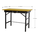 Sealey FWB1000 Portable Folding Workbench