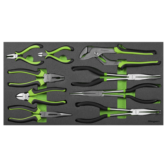 Sealey S01277 Pliers Set with Tool Tray 9pc