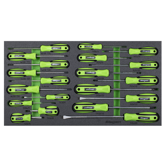 Sealey S01276 Screwdriver Set with Tool Tray 20pc