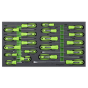 Sealey S01276 Screwdriver Set with Tool Tray 20pc