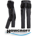 Snickers 6271 Full Stretch Work Trousers Holster Pockets Black 
