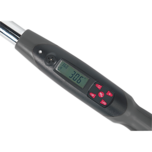 Sealey STW306 Digital Torque Wrench with Angle Function 1/2"Sq Drive 20-200Nm