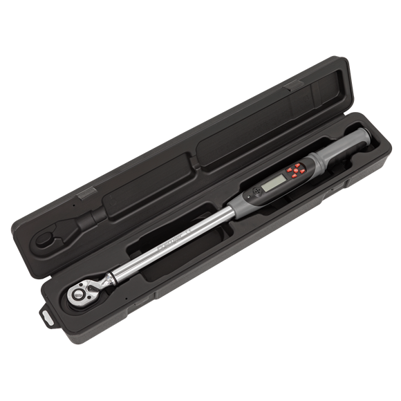 Sealey STW306 Digital Torque Wrench with Angle Function 1/2"Sq Drive 20-200Nm
