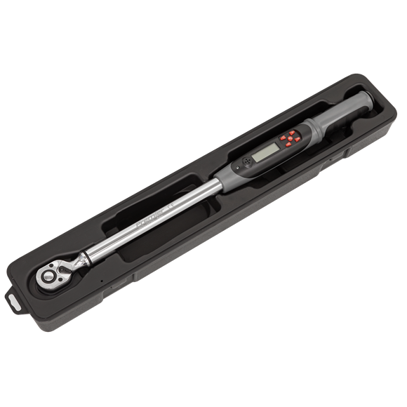 Sealey STW306 Digital Torque Wrench with Angle Function 1/2"Sq Drive 20-200Nm