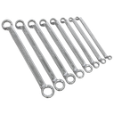 Sealey AK63257  Offset Double End Ring Spanner Set 8pc