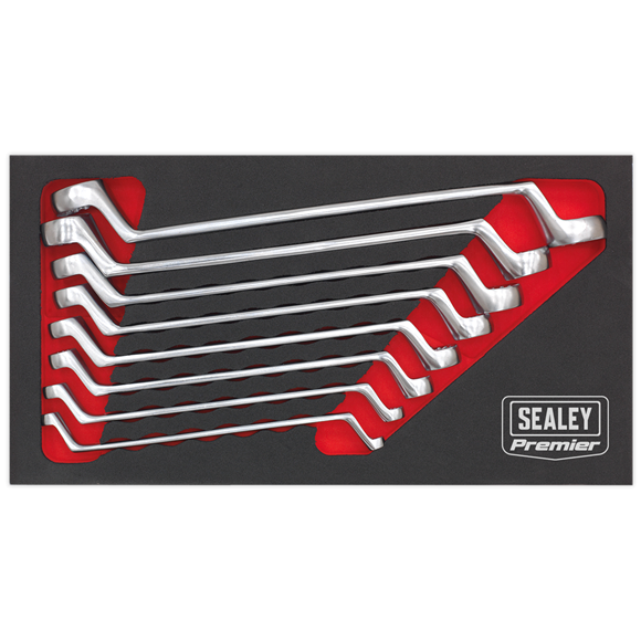 Sealey AK63257  Offset Double End Ring Spanner Set 8pc