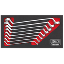 Sealey AK63257  Offset Double End Ring Spanner Set 8pc