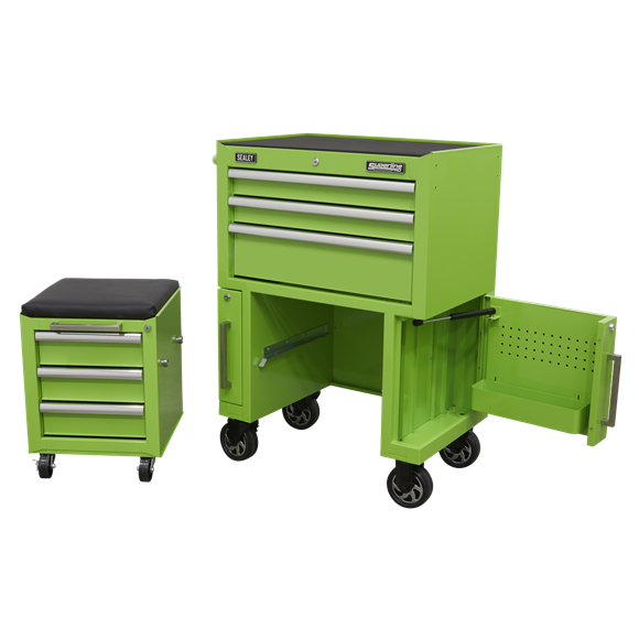 Sealey AP556CSHV Rollcab 3 Drawer with Utility Seat