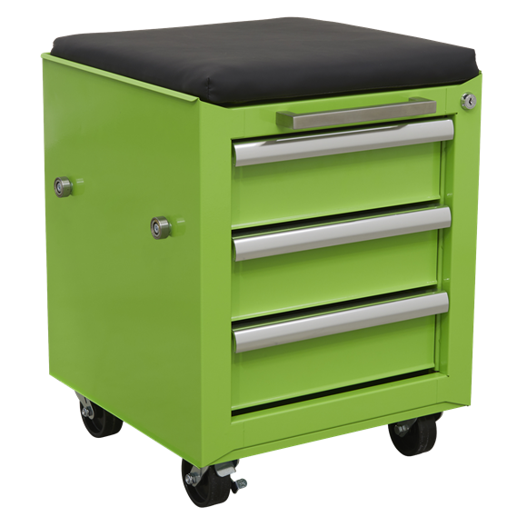 Sealey AP556CSHV Rollcab 3 Drawer with Utility Seat