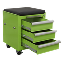 Sealey AP556CSHV Rollcab 3 Drawer with Utility Seat