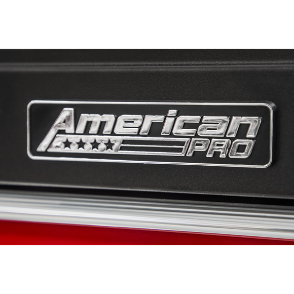 Sealey AP22R American Pro Automotive WOrkshop Garage Topchest & Rollcab Combination 6 Drawer - Red