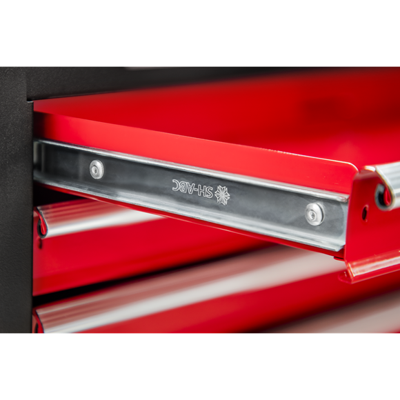 Sealey AP22R American Pro Automotive WOrkshop Garage Topchest & Rollcab Combination 6 Drawer - Red