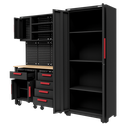 Sealey APMS12OP Complete Garage Custom Workshop Storage System with 2 Mobile Trolleys