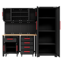 Sealey APMS12OP Complete Garage Custom Workshop Storage System with 2 Mobile Trolleys