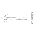 BETA 1375A Claw hammer plastic and fibreglass handles