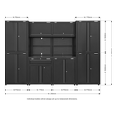 Sealey APMS10HFP Rapid-Fit Modular Garage Storage System 3.1m