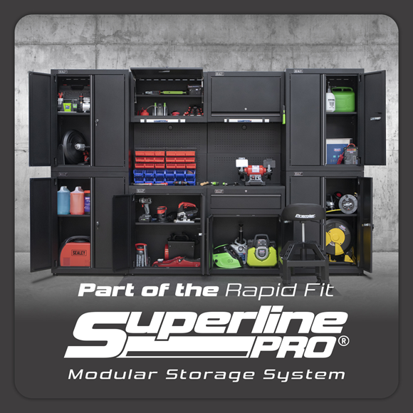Sealey APMS10HFP Rapid-Fit Modular Garage Storage System 3.1m