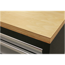 Sealey APMSSTACK11W Superline Pro Automotive Workshop Garage Storage System with Pressed Wood Worktop 2.04m