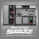 Sealey APMSSTACK11W Superline Pro Automotive Workshop Garage Storage System with Pressed Wood Worktop 2.04m