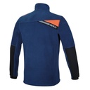 BETA 7654B Stretch microfleece sweater, short-zipped