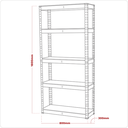 Sealey AP6150 Workshop Garage Industrial Racking Unit with 5 Shelves 150kg Capacity Per Level
