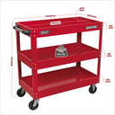 Sealey CX108 Heavy-Duty Workshop Trolley 3-Level
