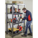 Sealey AP6372 Heavy-Duty Racking Unit with 4 Mesh Shelves 640kg Capacity Per Level - Industrial Workshop Storage