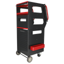 Sealey APDT435R Automotive Vehicle Diagnostics Trolley 4-Level for Garage / Workshop