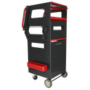 Sealey APDT435R Automotive Vehicle Diagnostics Trolley 4-Level for Garage / Workshop