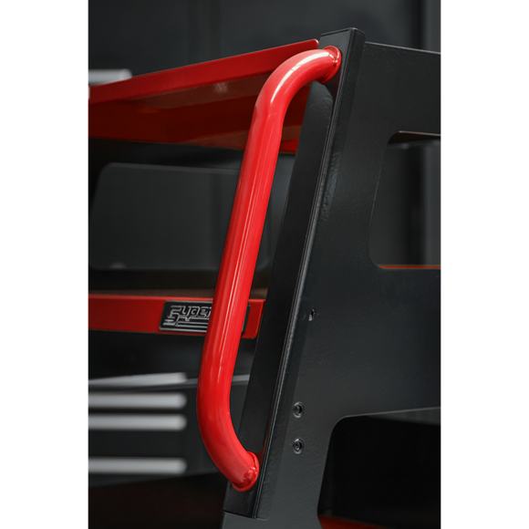Sealey APDT435R Automotive Vehicle Diagnostics Trolley 4-Level for Garage / Workshop