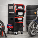Sealey APDT435R Automotive Vehicle Diagnostics Trolley 4-Level for Garage / Workshop