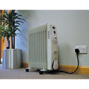 Sealey RD2500 11-Element Oil-Filled Radiator 2500W / 230V