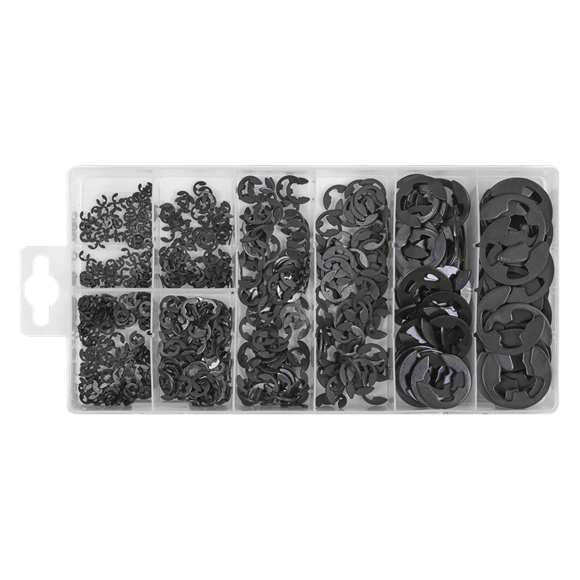 Sealey AB012ER E-Clip Retainer Assortment 800pc