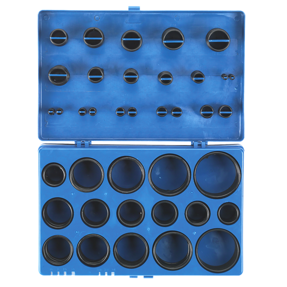 Sealey BOR407 Imperial Rubber O-Ring Assortment 407pc